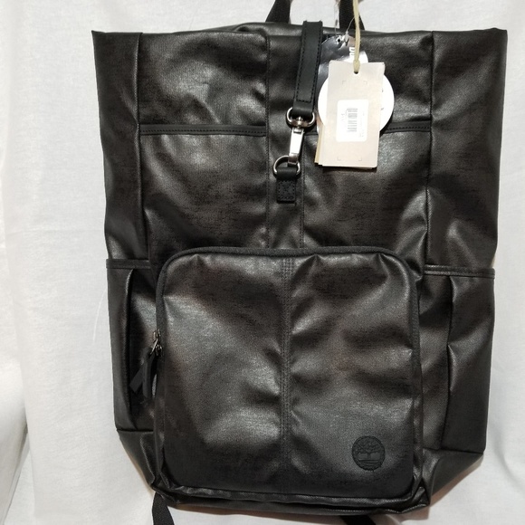 timberland mens leather backpack